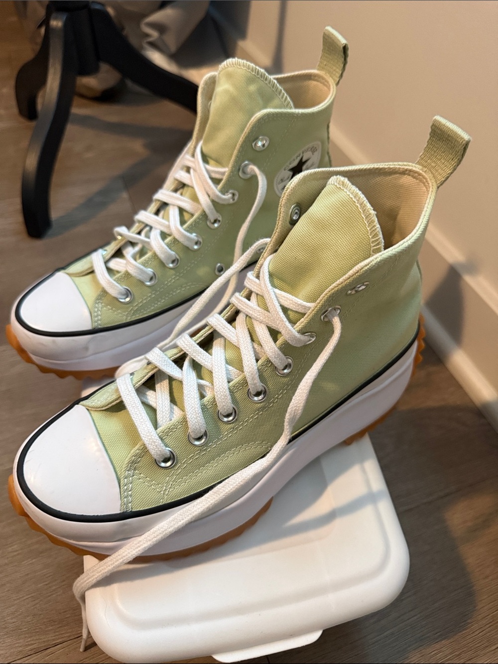 Converse All Star Platform High Top Sneakers Sz 8 - Picture 4 of 16